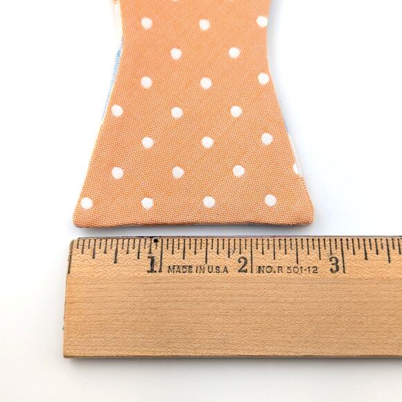 Izod Bow Tie Plaid Polka Dot Reversible Adjustable Preppy Summer Wedding Pastel - Picture 9 of 10